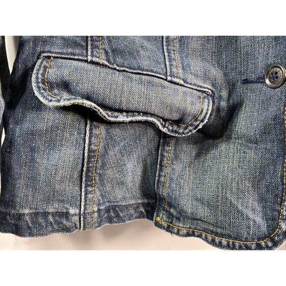 Vintage Calvin Klein Jeans Long Sleeve Denim Jacket Women's Size Small 34" Chest - Picture 3 of 11